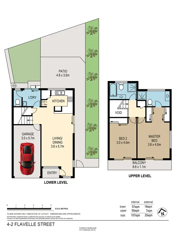 Floorplan of Homely townhouse listing, 4/2 Flavelle Street, Carina QLD 4152