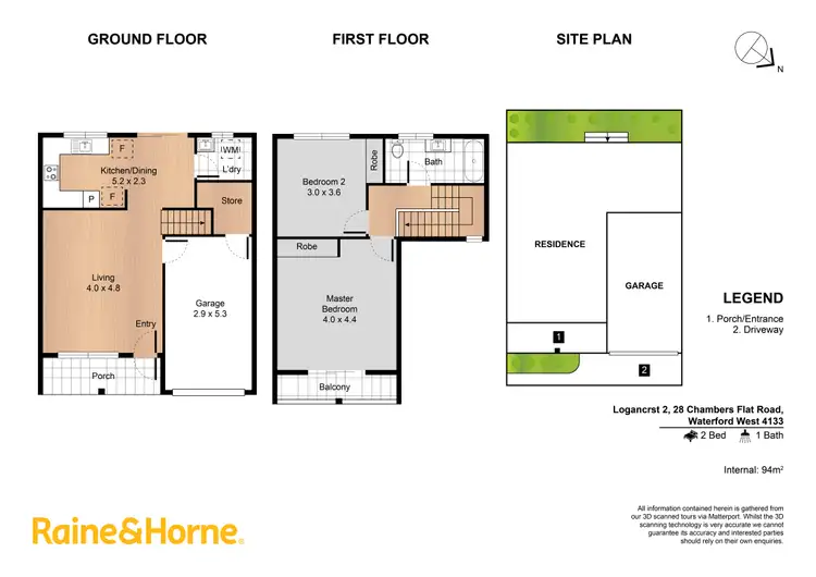 Floorplan of Homely townhouse listing, 45/28 Chambers Flat Road, Waterford West QLD 4133