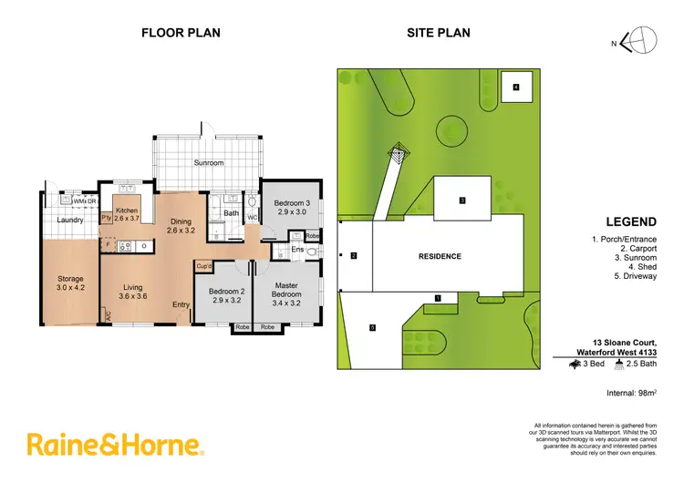 Floorplan of Homely house listing, 13 Sloane Court, Waterford West QLD 4133