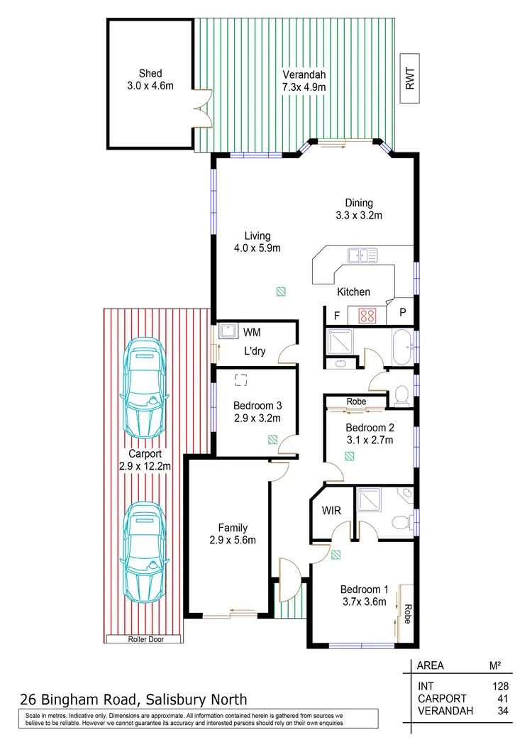 Floorplan of Homely house listing, 26 Bingham Road, Salisbury North SA 5108