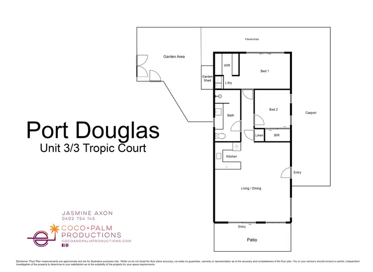 Floorplan of Homely unit listing, 3/3 Tropic Court (CORALANDA), Port Douglas QLD 4877