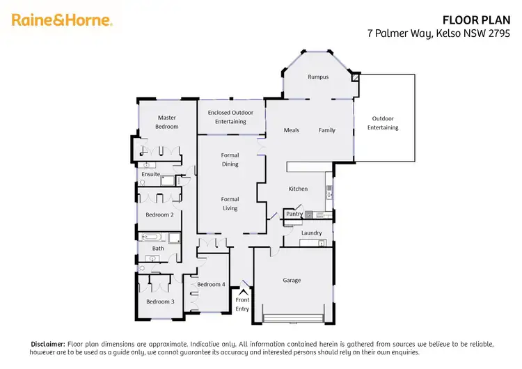 Floorplan of Homely house listing, 7 Palmer Way, Kelso NSW 2795