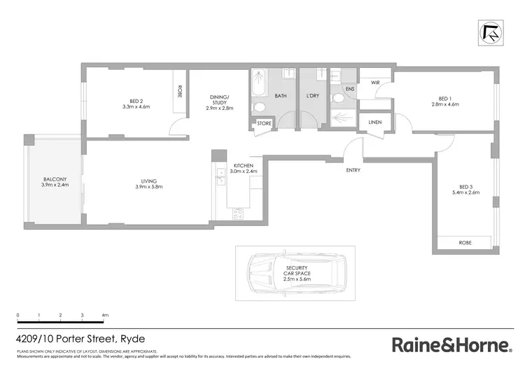 Floorplan of Homely apartment listing, 4209/10 Porter Street, Ryde NSW 2112