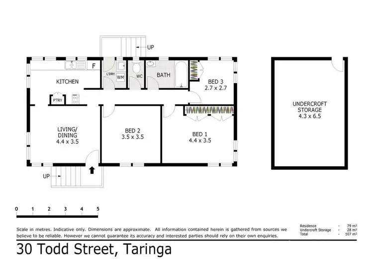 Floorplan of Homely house listing, 30 Todd Street, Taringa QLD 4068