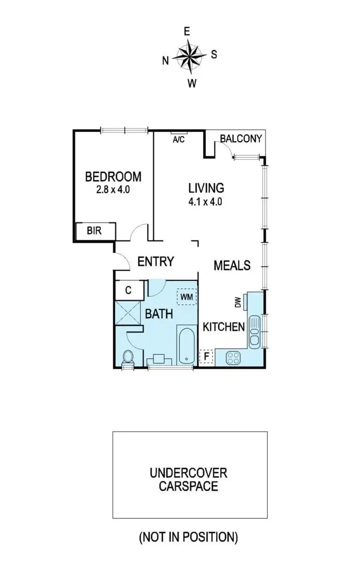 Floorplan of Homely apartment listing, 4/166 Power Street, Hawthorn VIC 3122