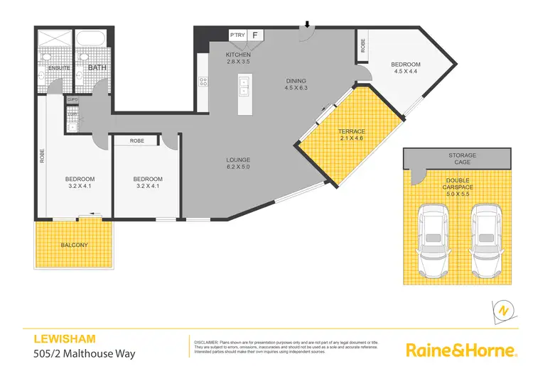 Floorplan of Homely apartment listing, 505/2 Malthouse Way, Lewisham NSW 2049