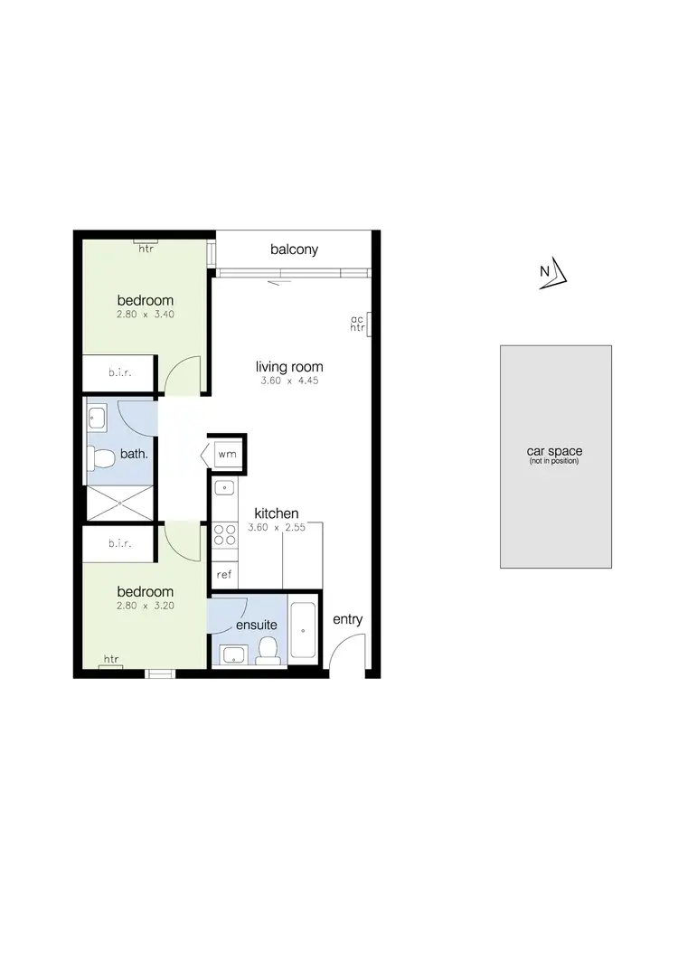 Floorplan of Homely apartment listing, 501A/62-64 Nicholson Street, Footscray VIC 3011