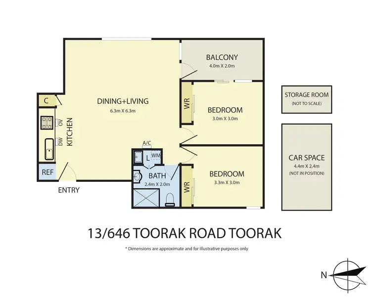 Floorplan of Homely apartment listing, 13/646 Toorak Road, Toorak VIC 3142