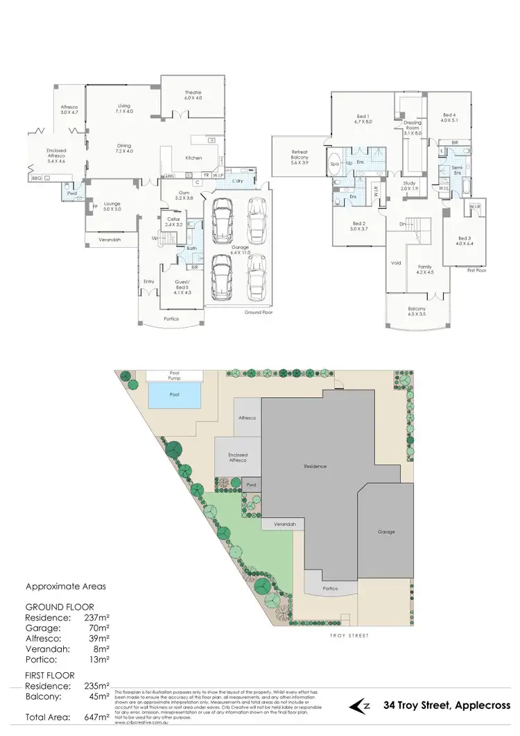 Floorplan of Homely house listing, 34 Troy Street, Applecross WA 6153