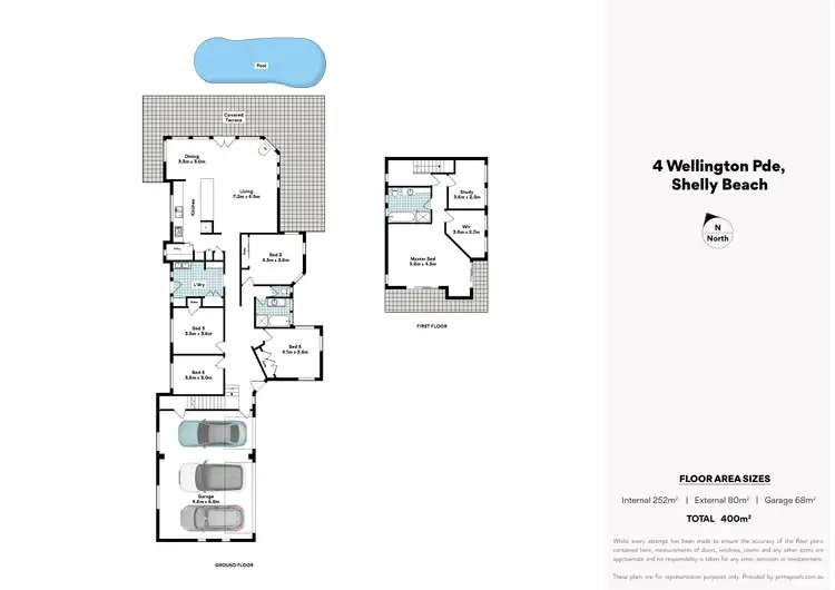 Floorplan of Homely house listing, 4 Wellington Parade, Shelly Beach QLD 4551