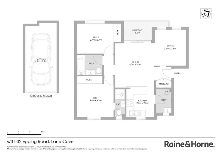 Floorplan of Homely apartment listing, 6/30-32 Epping Road, Lane Cove NSW 2066
