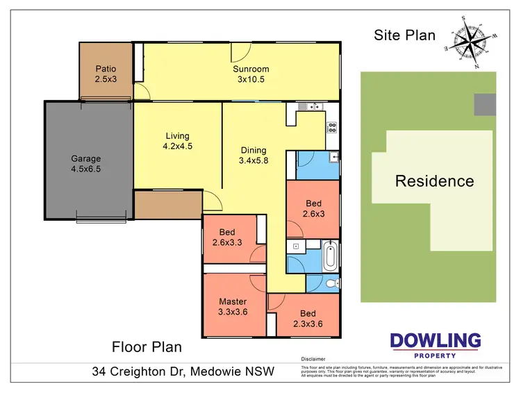 Floorplan of Homely house listing, 34 Creighton Drive, Medowie NSW 2318