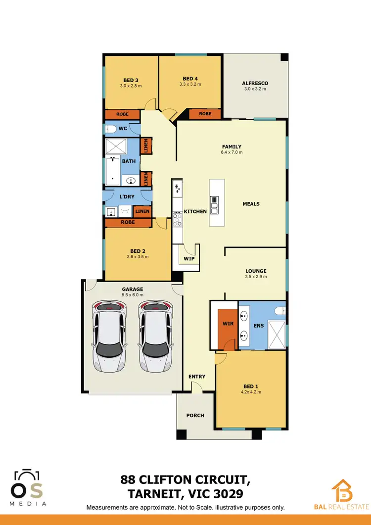 Floorplan of Homely house listing, 88 Clifton Circuit, Tarneit VIC 3029