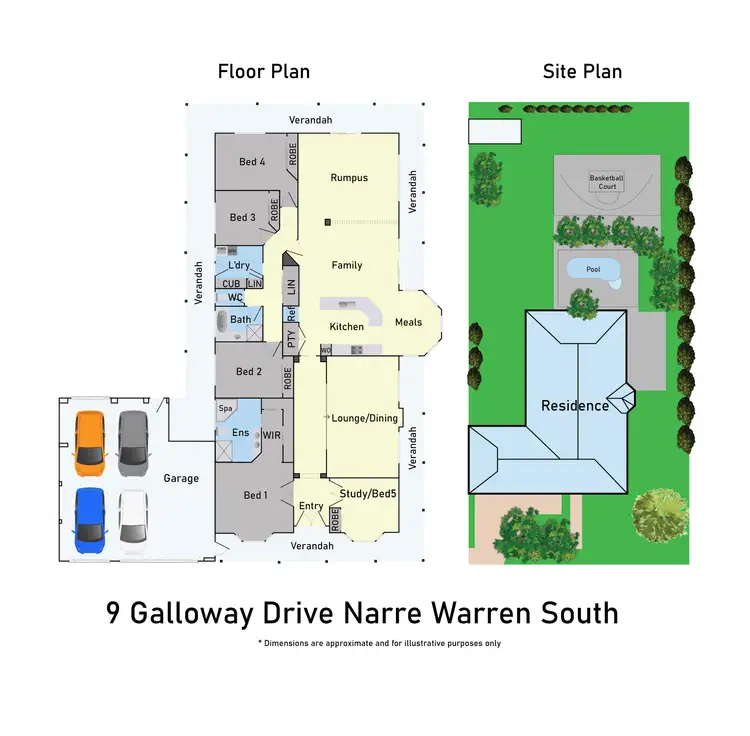 Floorplan of Homely house listing, 9 Galloway Drive, Narre Warren South VIC 3805
