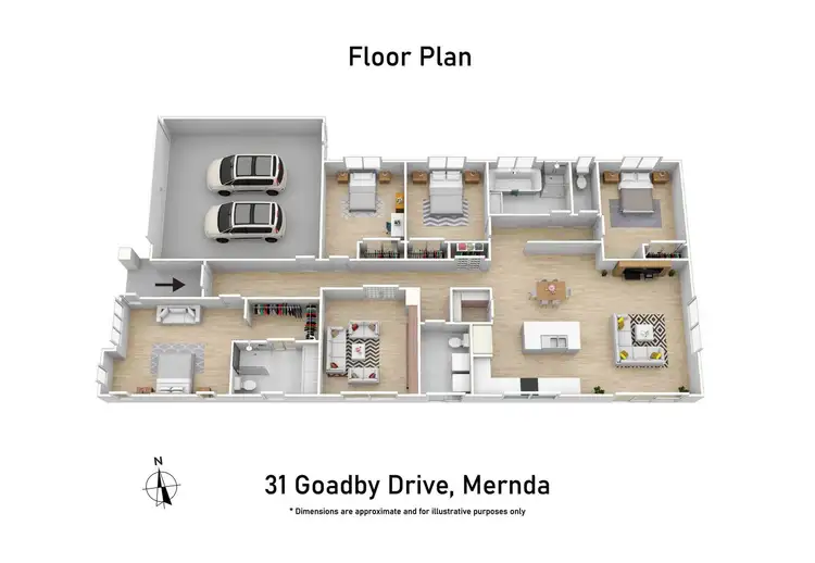 Floorplan of Homely house listing, 31 Goadby Drive, Mernda VIC 3754