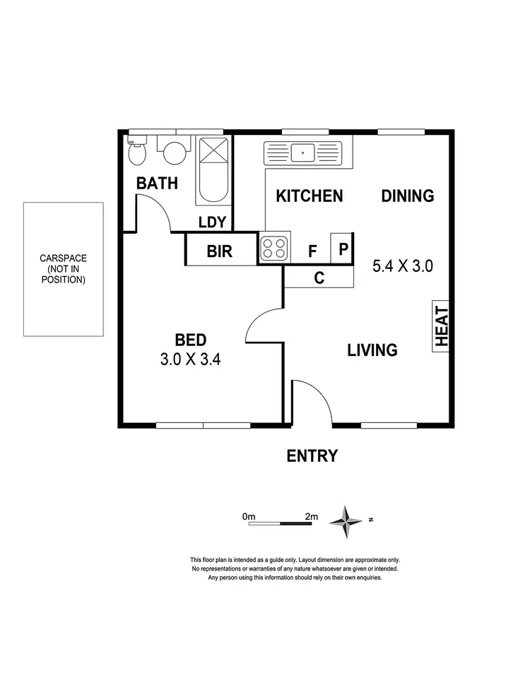 Floorplan of Homely apartment listing, 2/49 Rowena Parade, Richmond VIC 3121