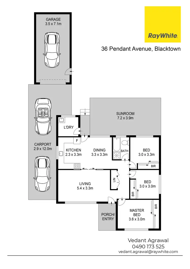 Floorplan of Homely house listing, 36 Pendant Avenue, Blacktown NSW 2148