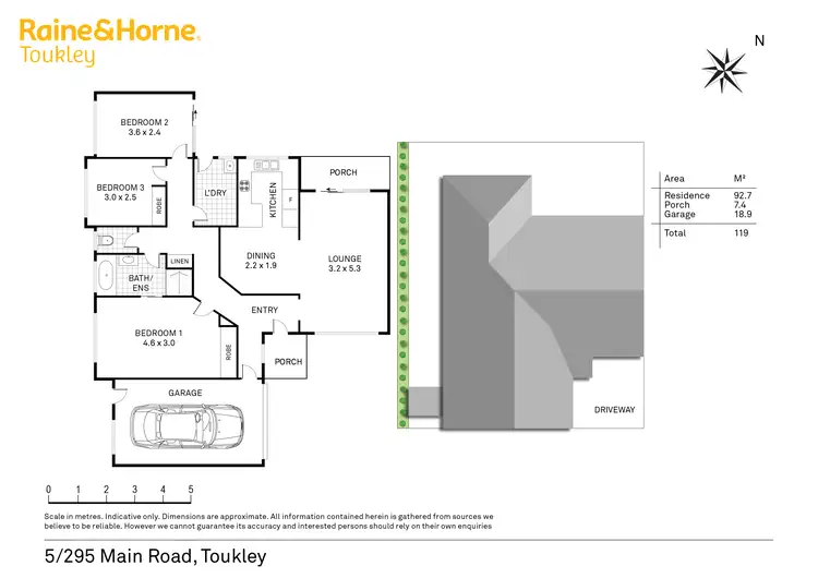 Floorplan of Homely house listing, 5/295 Main Road, Toukley NSW 2263