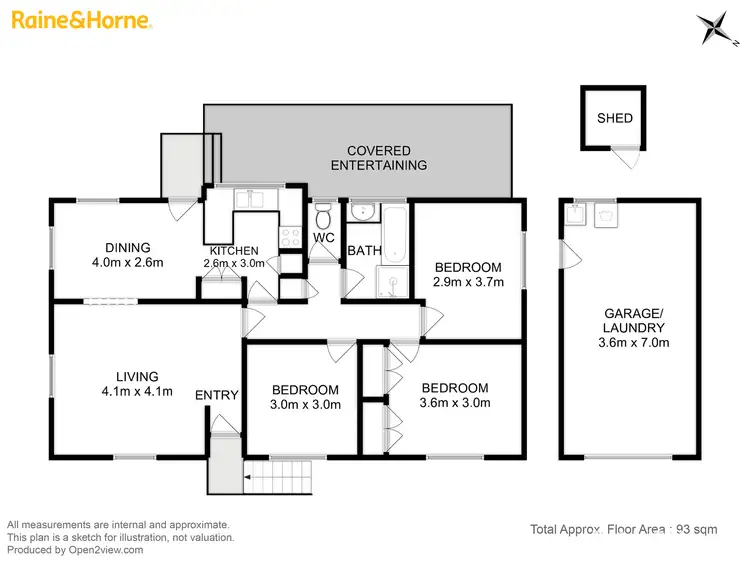 Floorplan of Homely house listing, 2 Gurney Court, Lenah Valley TAS 7008