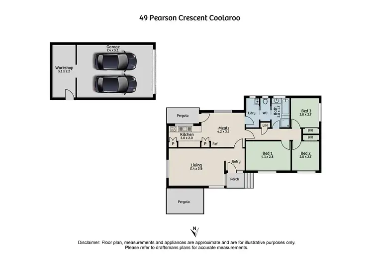 Floorplan of Homely house listing, 49 Pearson Crescent, Coolaroo VIC 3048