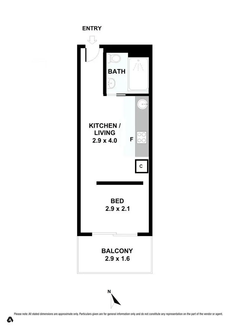 Floorplan of Homely apartment listing, 60/29 Lynch Street, Hawthorn VIC 3122