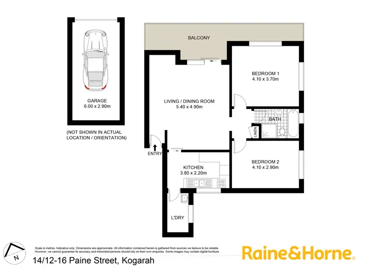 Floorplan of Homely apartment listing, 14/12-16 Paine Street, Kogarah NSW 2217