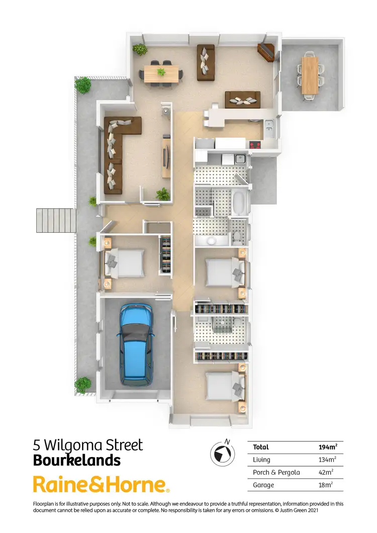 Floorplan of Homely house listing, 5 Wilgoma Street, Bourkelands NSW 2650