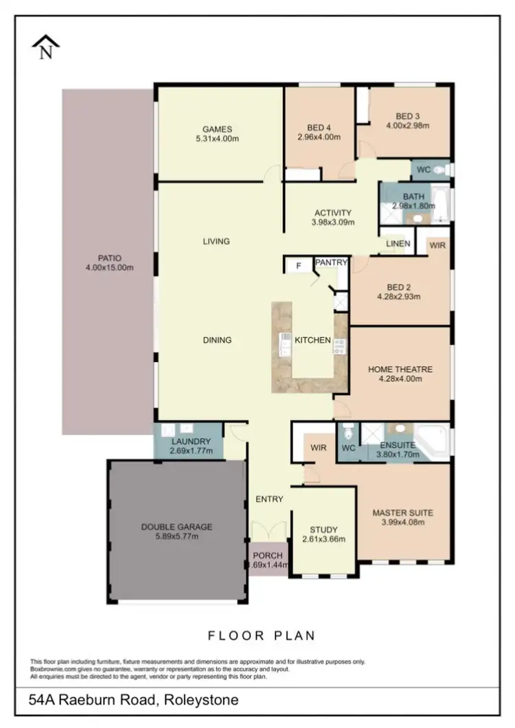 Floorplan of Homely house listing, 54A Raeburn Road, Roleystone WA 6111