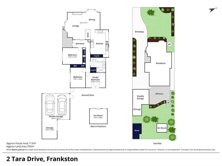 Floorplan of Homely house listing, 2 Tara Drive, Frankston VIC 3199