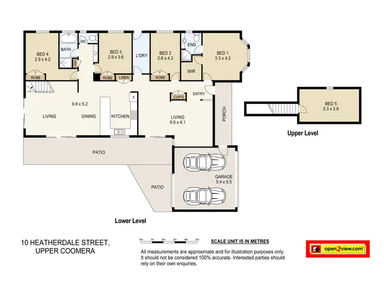 Floorplan of Homely house listing, 10 Heatherdale Drive, Upper Coomera QLD 4209