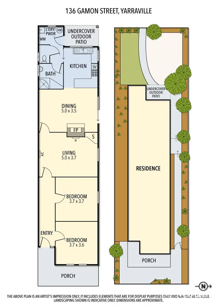 Floorplan of Homely house listing, 136 Gamon Street, Yarraville VIC 3013