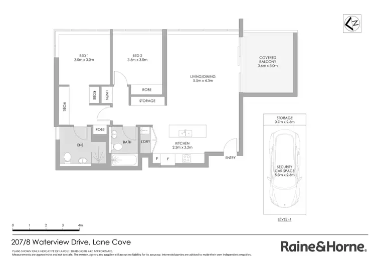 Floorplan of Homely apartment listing, 207/8 Waterview Drive, Lane Cove NSW 2066