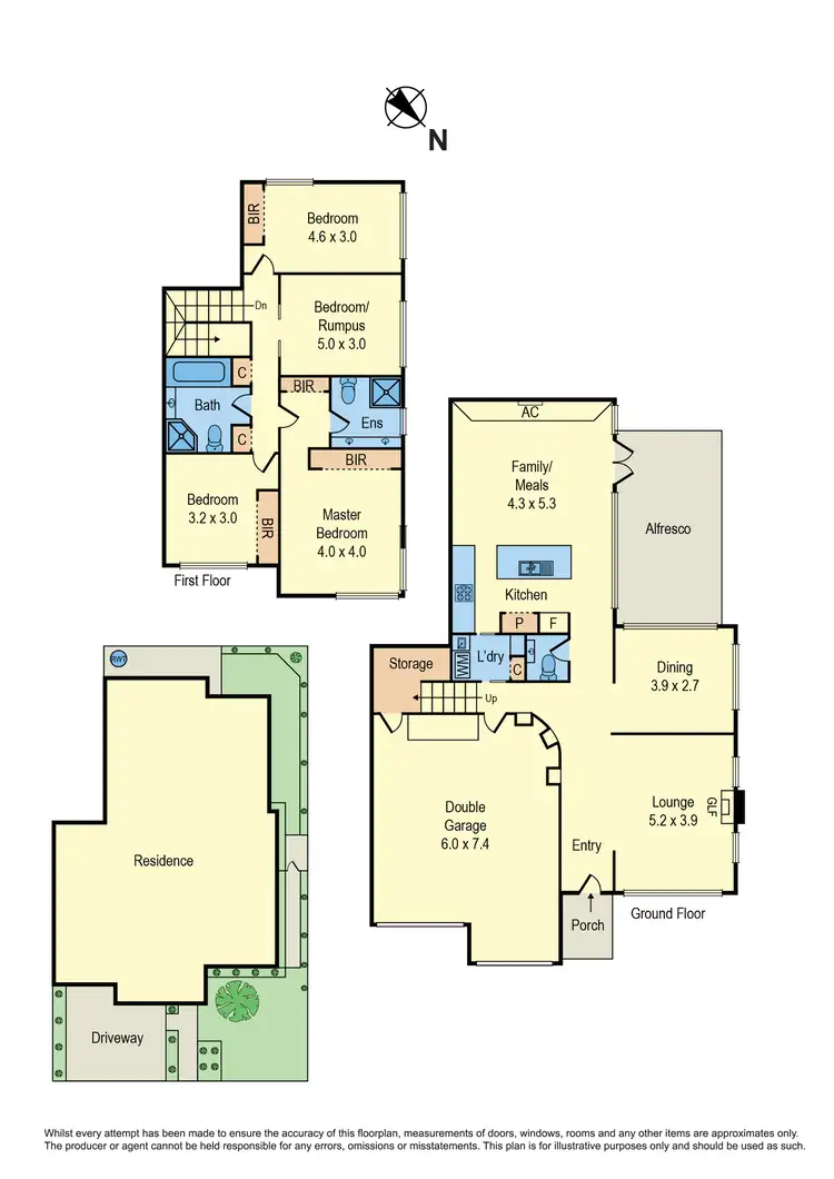 Floorplan of Homely house listing, 2 Inverness Place, Heatherton VIC 3202