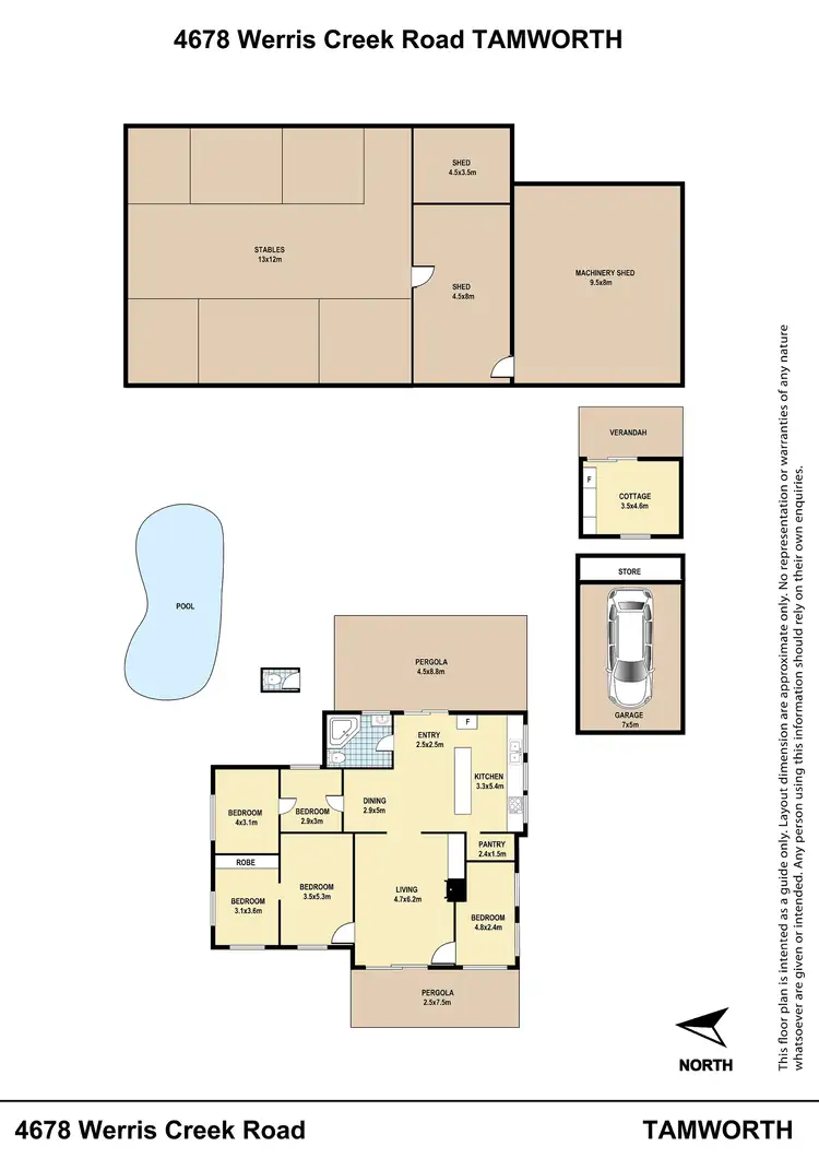 Floorplan of Homely rural property listing, 4678 Werris Creek Road, Duri, Tamworth NSW 2340