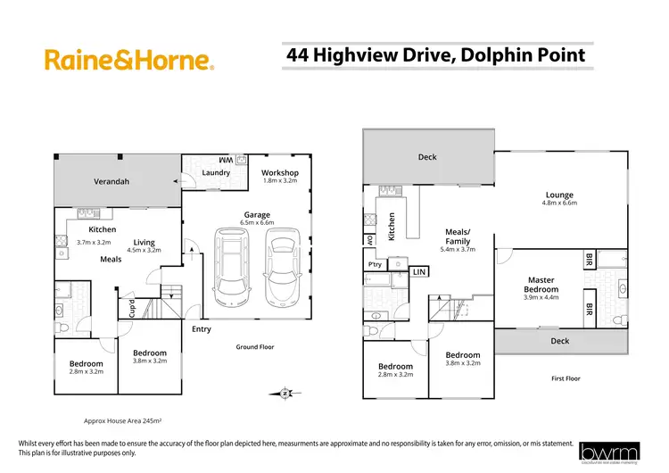Floorplan of Homely house listing, 44 Highview Drive, Dolphin Point NSW 2539