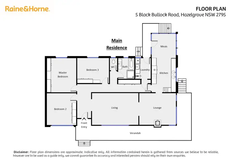 Floorplan of Homely house listing, 5 Black Bullock Road, Hazelgrove NSW 2787