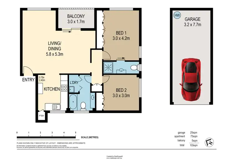 Floorplan of Homely apartment listing, 4/85 Warren Street, St Lucia QLD 4067