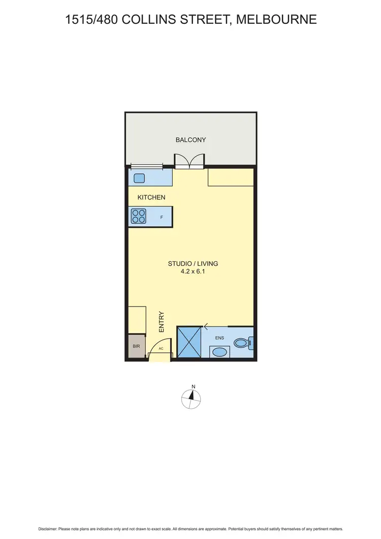 Floorplan of Homely unit listing, 1515/480 Collins Street, Melbourne VIC 3000