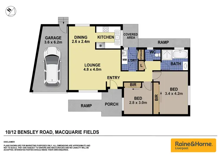 Floorplan of Homely villa listing, 10/12 Bensley Road, Macquarie Fields NSW 2564