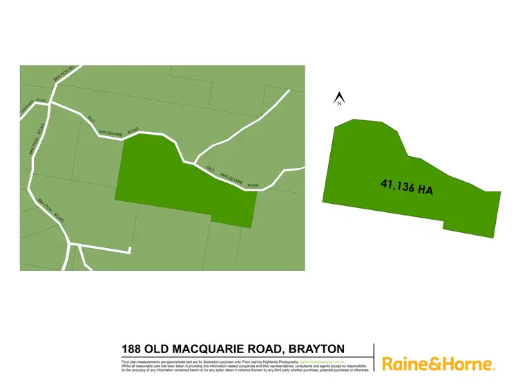 Floorplan of Homely land listing, 188 Old Macquarie Road, Brayton NSW 2579