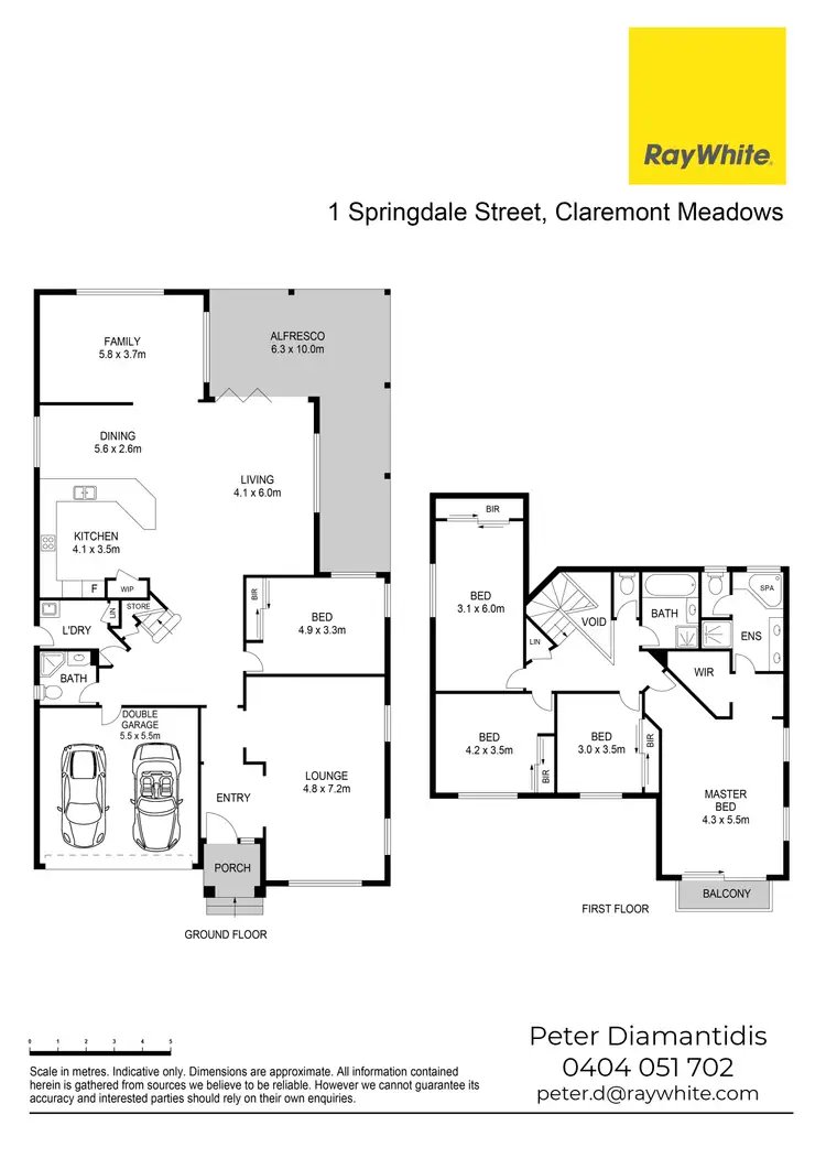 Floorplan of Homely house listing, 1 Springdale Street, Claremont Meadows NSW 2747