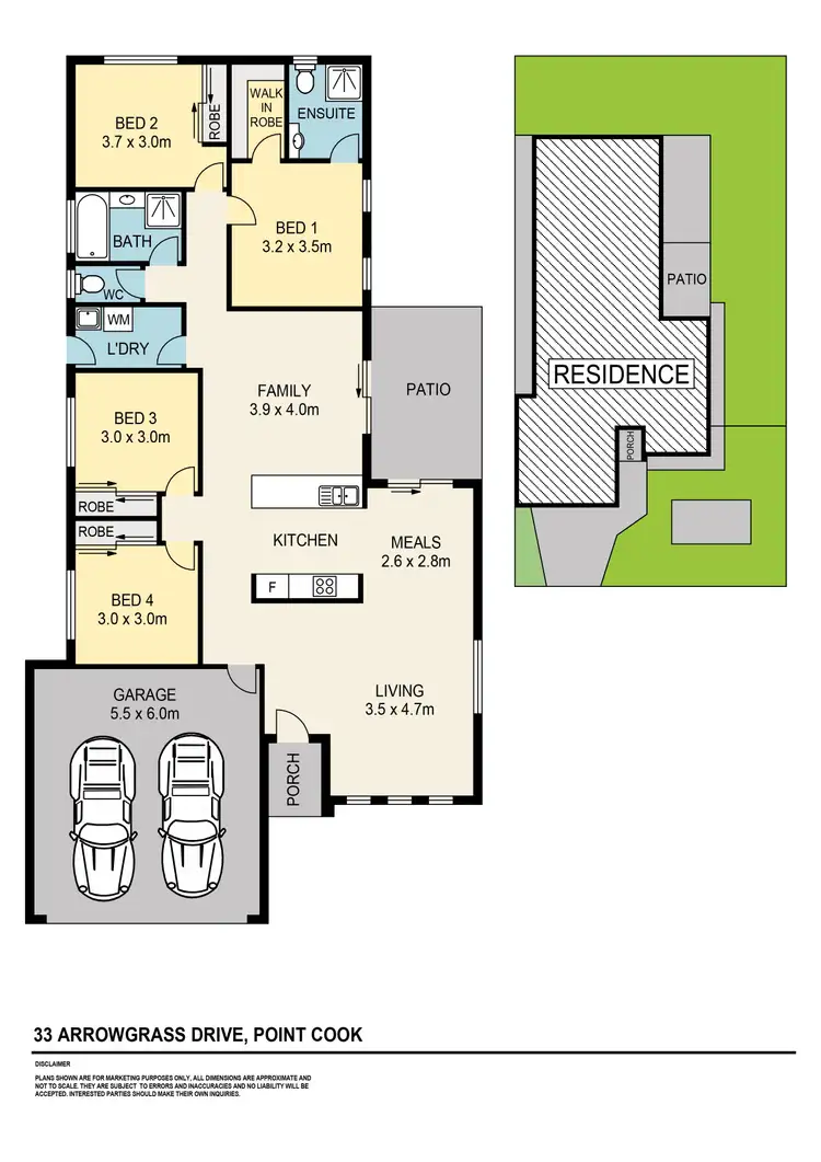 Floorplan of Homely house listing, 33 Arrowgrass Drive, Point Cook VIC 3030