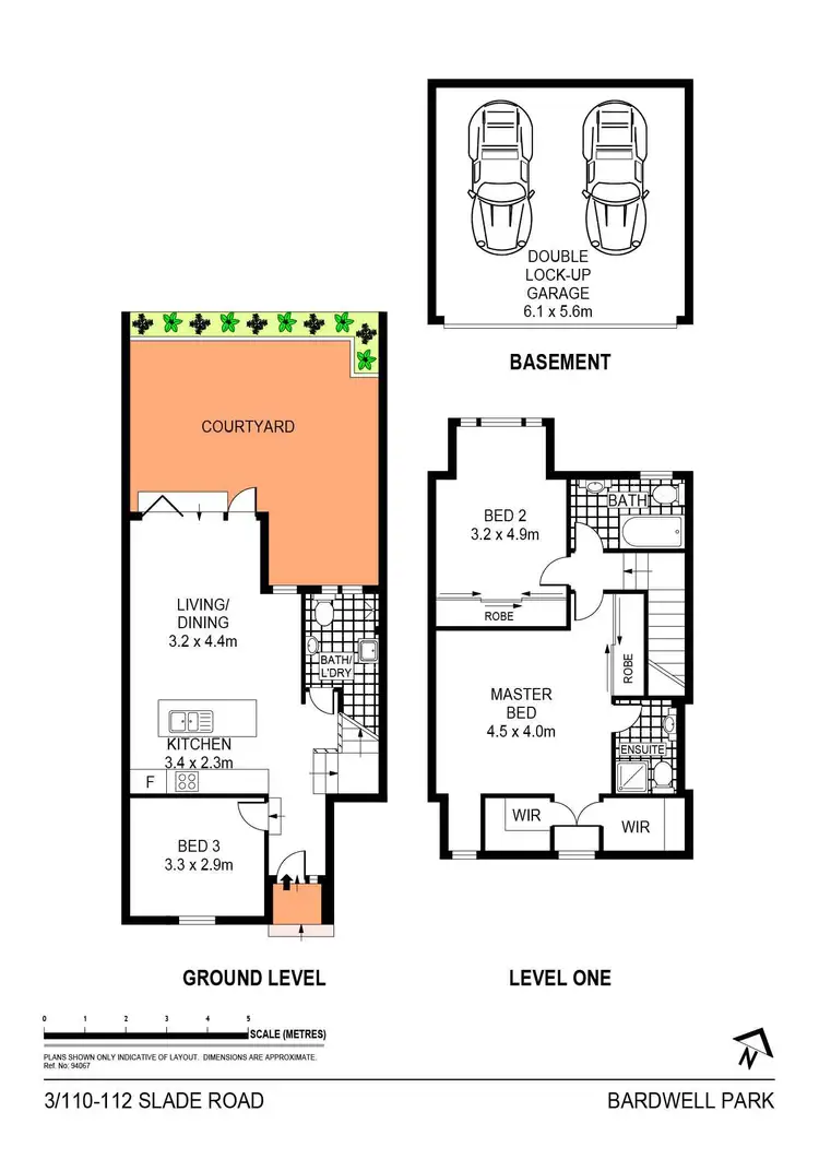 Floorplan of Homely townhouse listing, 3/110-112 Slade Road, Bardwell Park NSW 2207