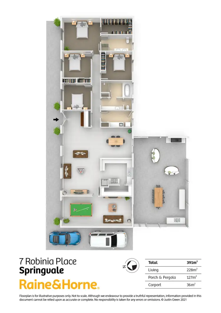 Floorplan of Homely house listing, 7 Robinia Place, Springvale NSW 2650