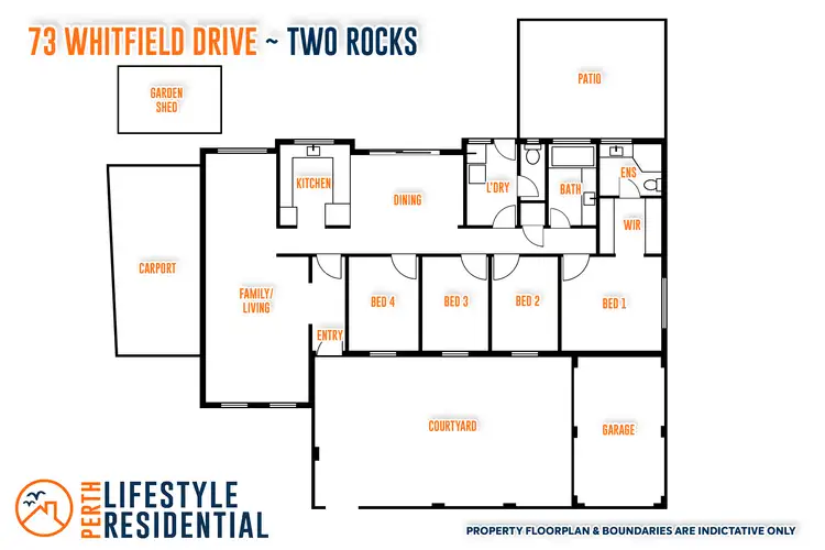 Floorplan of Homely house listing, 73 Whitfield Drive, Two Rocks WA 6037