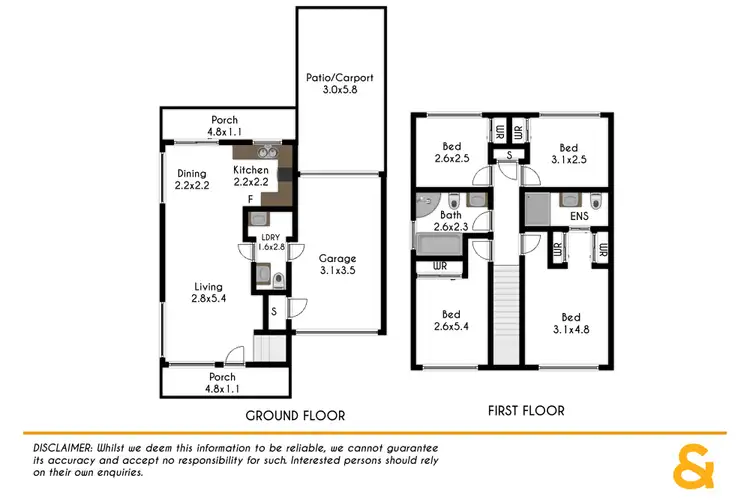 Floorplan of Homely townhouse listing, 10/72-74 Reid Street, Werrington NSW 2747