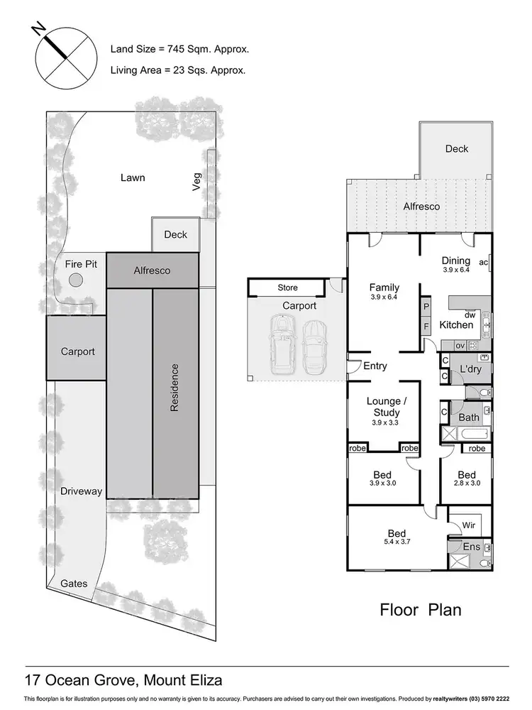 Floorplan of Homely house listing, 17 Ocean Grove, Mount Eliza VIC 3930