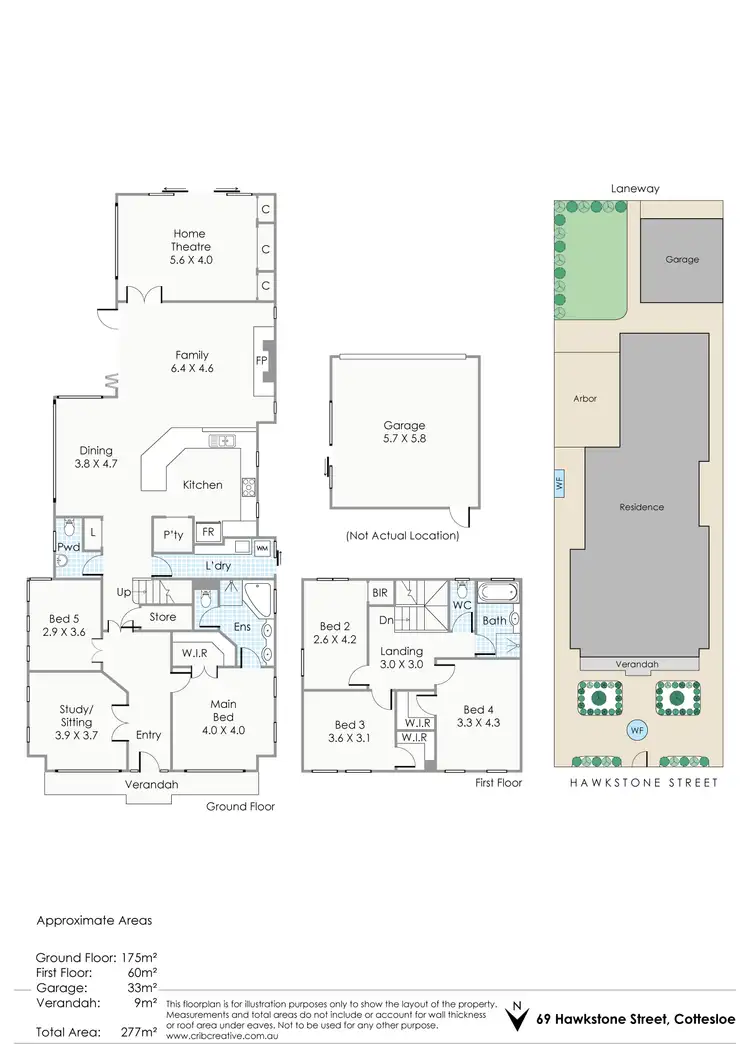 Floorplan of Homely house listing, 69 Hawkstone Street, Cottesloe WA 6011