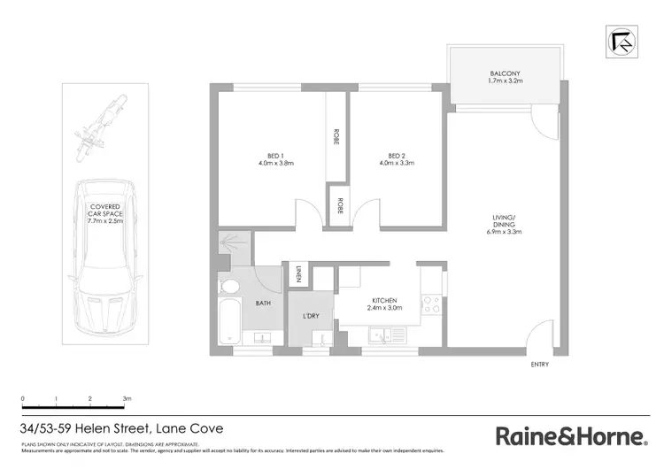 Floorplan of Homely apartment listing, 34/53 Helen Street, Lane Cove North NSW 2066