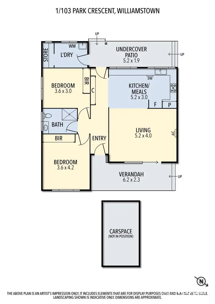 Floorplan of Homely house listing, 1/103 Park Crescent, Williamstown VIC 3016